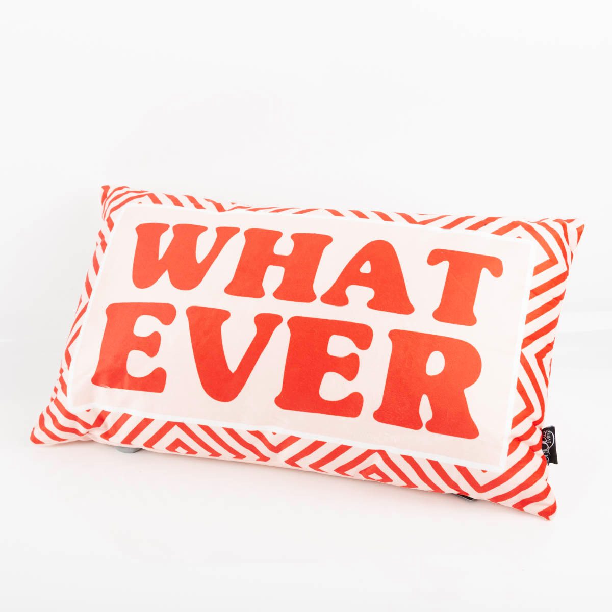 SCHÖNER LEBEN. Dekokissen Dekokissen WHATEVER rosa rot 30x50cm Statement-Kissen