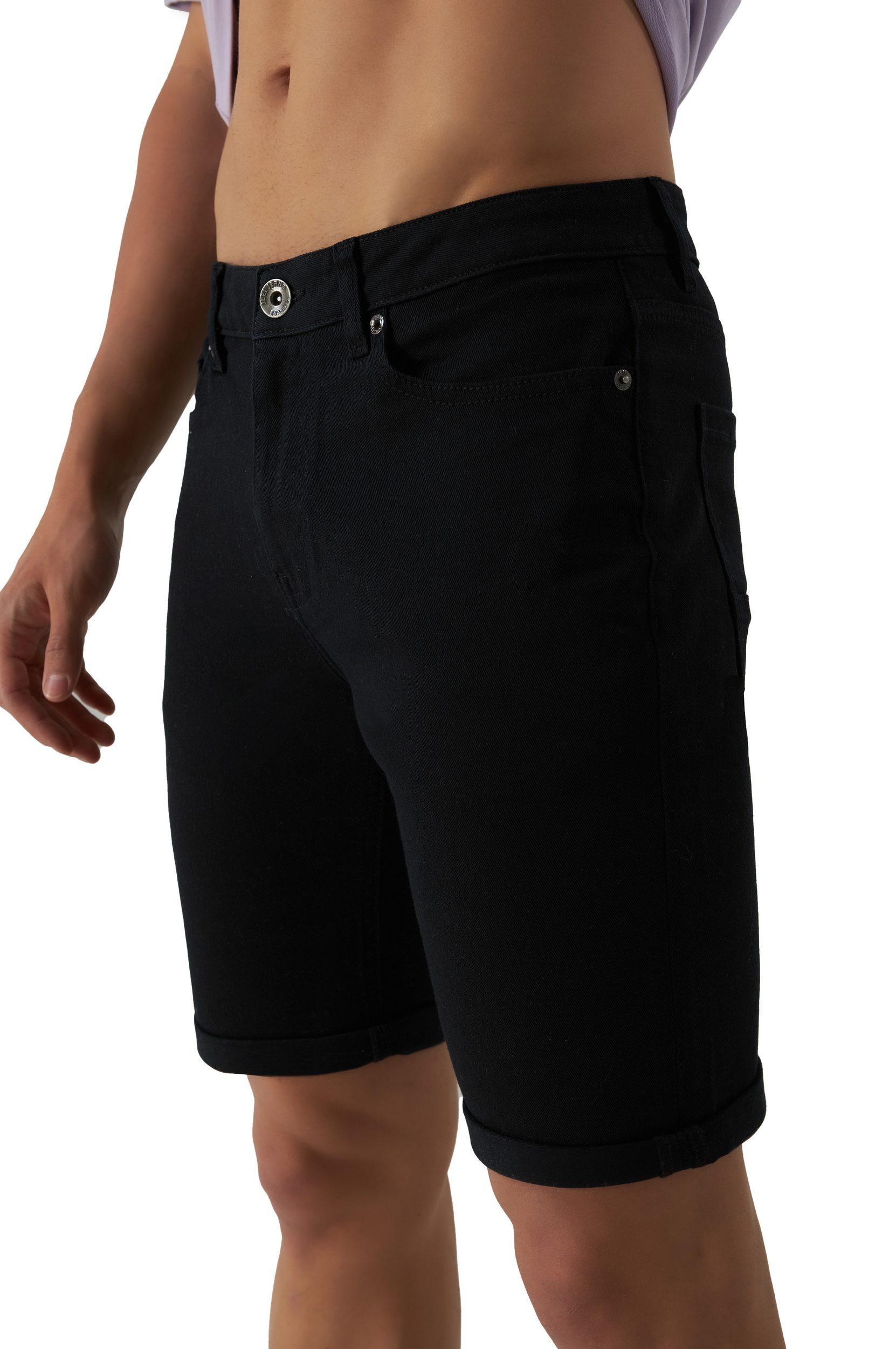 S&S Jeansshorts Herren Jeans Shorts Bermuda Hosen (Packung, 1-tlg., jeans shorts herren) Bermuda Jeans Short gerade geschnittene kurze Beine