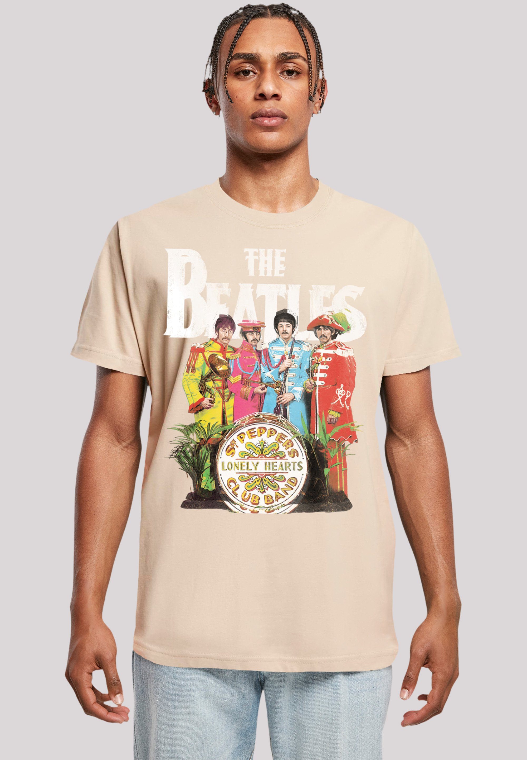 F4NT4STIC T-Shirt The Beatles Sgt Pepper Print sand
