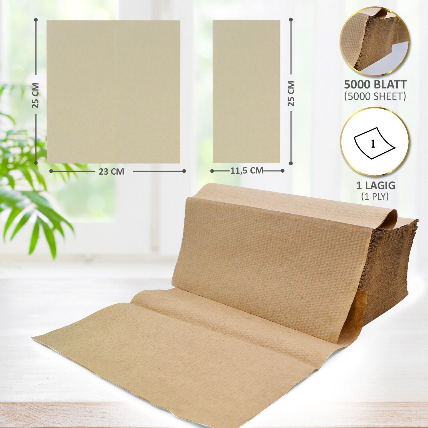 Defactoshop Papierhandtuch Papierhandtücher Falthandtücher für Zickzack Papierhandtuchspender