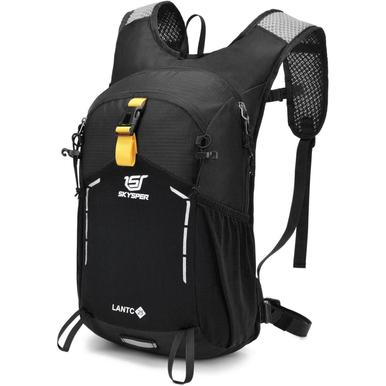 LuxusKollektion Trekkingrucksack Wanderrucksack Herren Tagesrucksack 25Liter Schwarz 25l