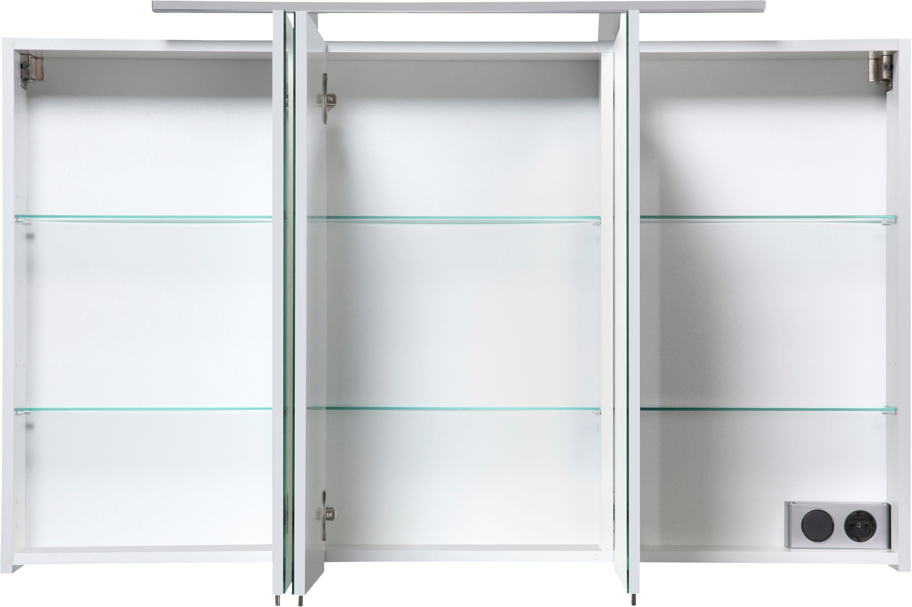 welltime Spiegelschrank Torino, Spiegelschrank, Made in Germany, B: 120 cm Solide Verarbeitung - Dieses Produkt ist in Deutschland gefertigt