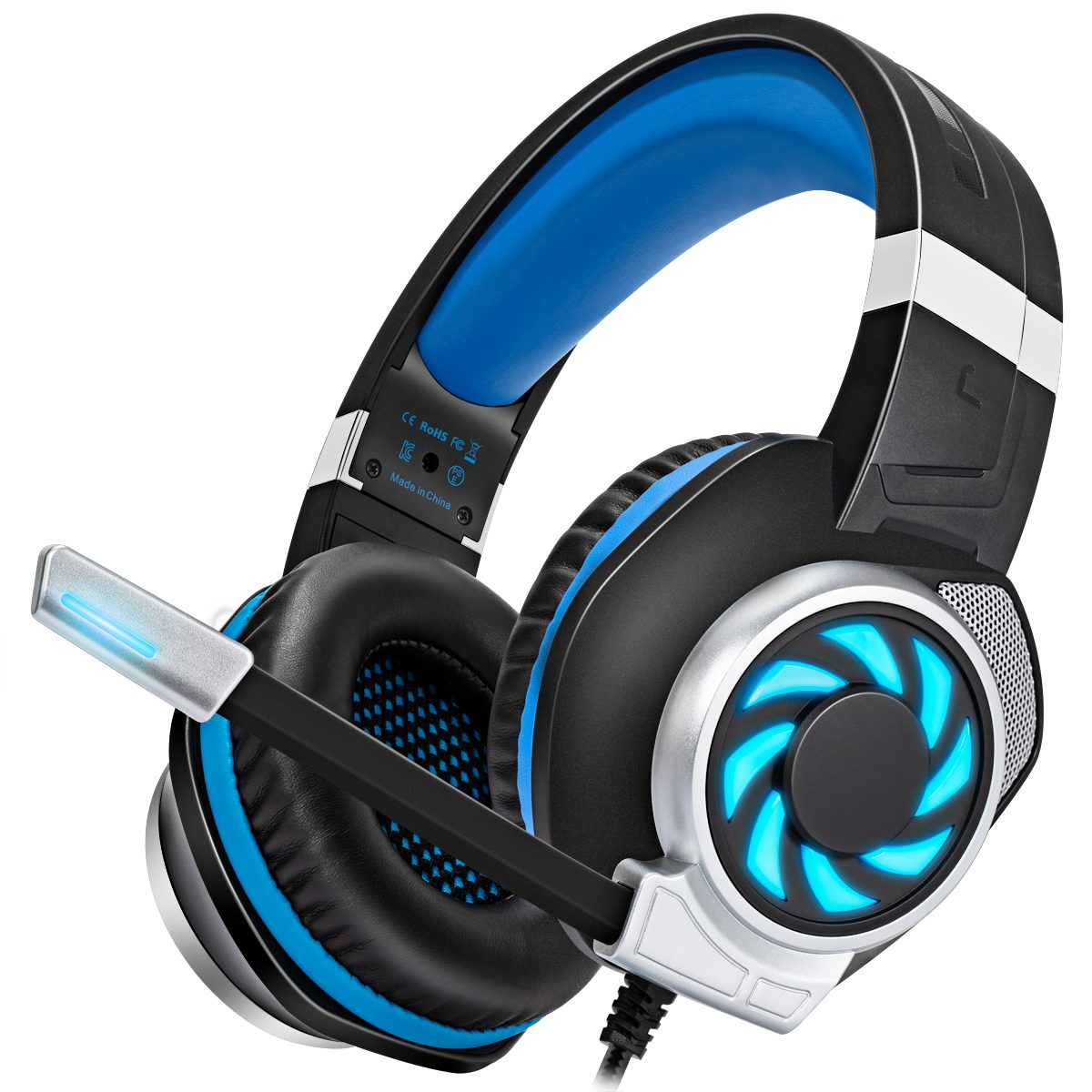Tisoutec Gaming Headset für PC,PS4,PS5,Xbox One,Xbox Series X,Nintendo  Switch Gaming-Headset