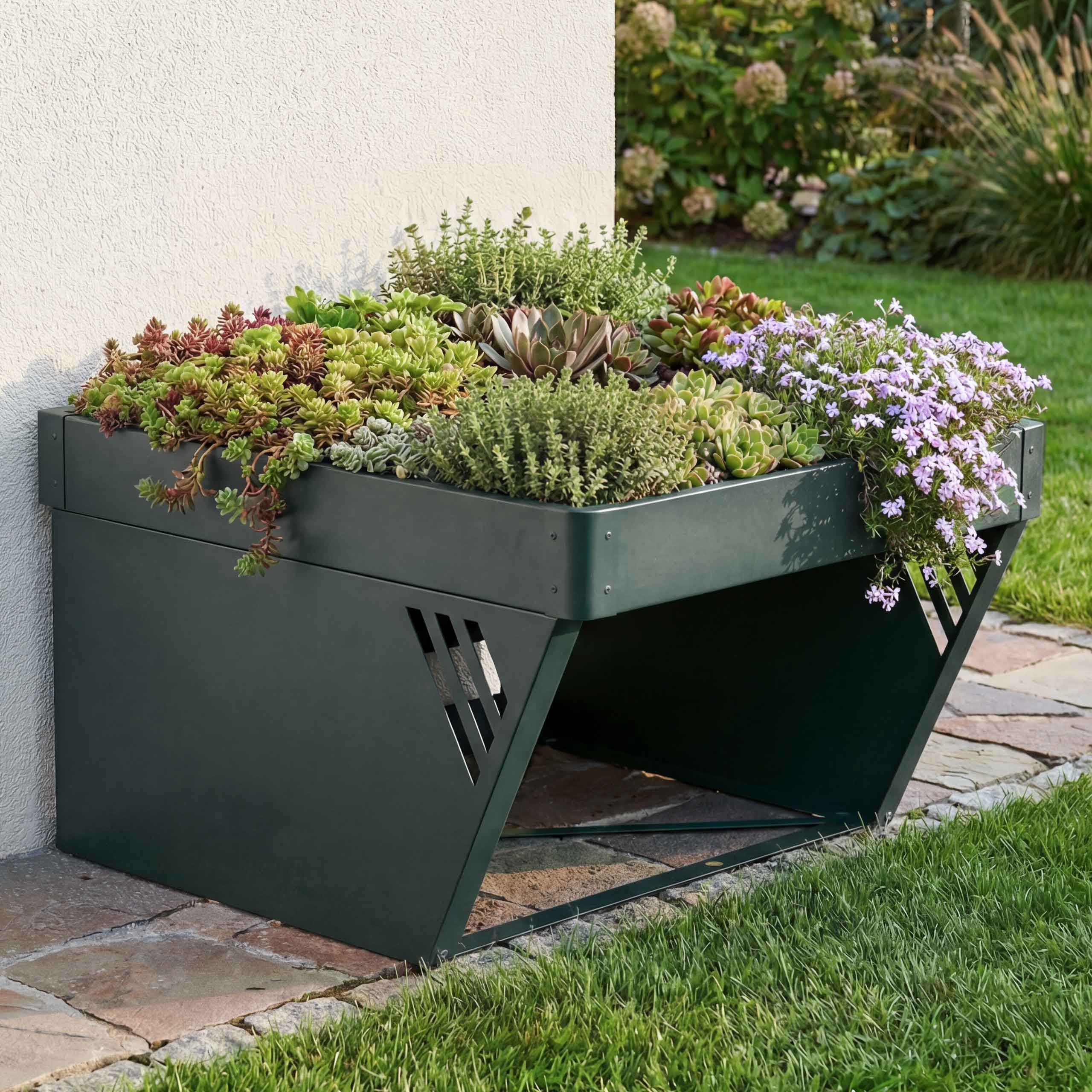 MCW Mähroboter-Garage MCW-P41, BxTxH: 60x70x39,5 cm, Robuster Wetterschutz für den Mähroboter, Zeitlos elegante Optik