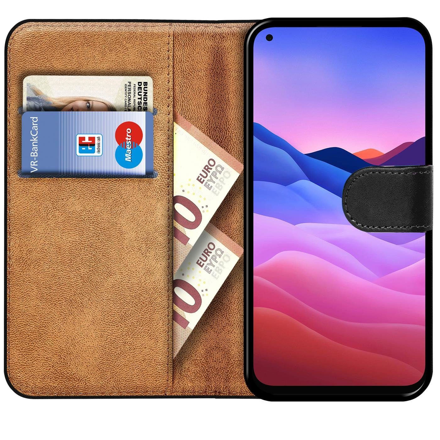 CoolGadget Handyhülle Wallet Klapp Tasche Book Case für ZTE Blade V 2020 6,53 Zoll, Hülle Klapphülle Flip Cover Etui Schutzhülle