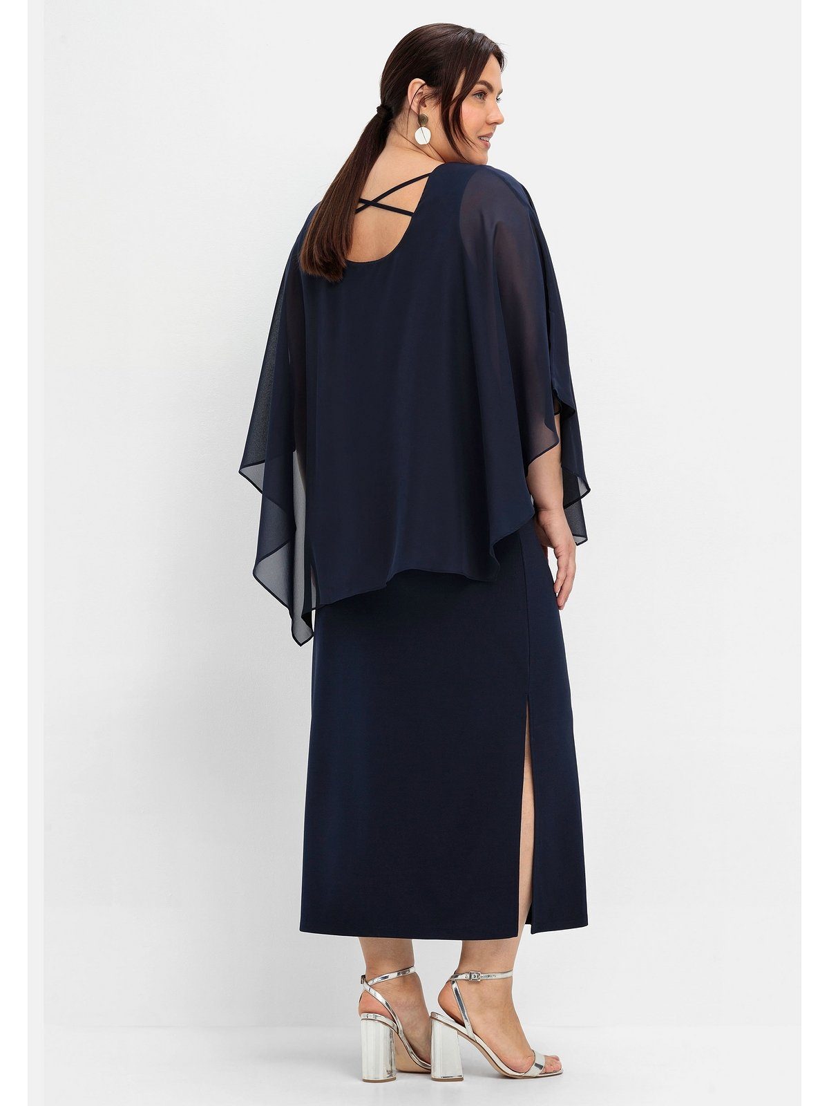 Sheego Abendkleid Große Größen im Lagenlook günstig online kaufen