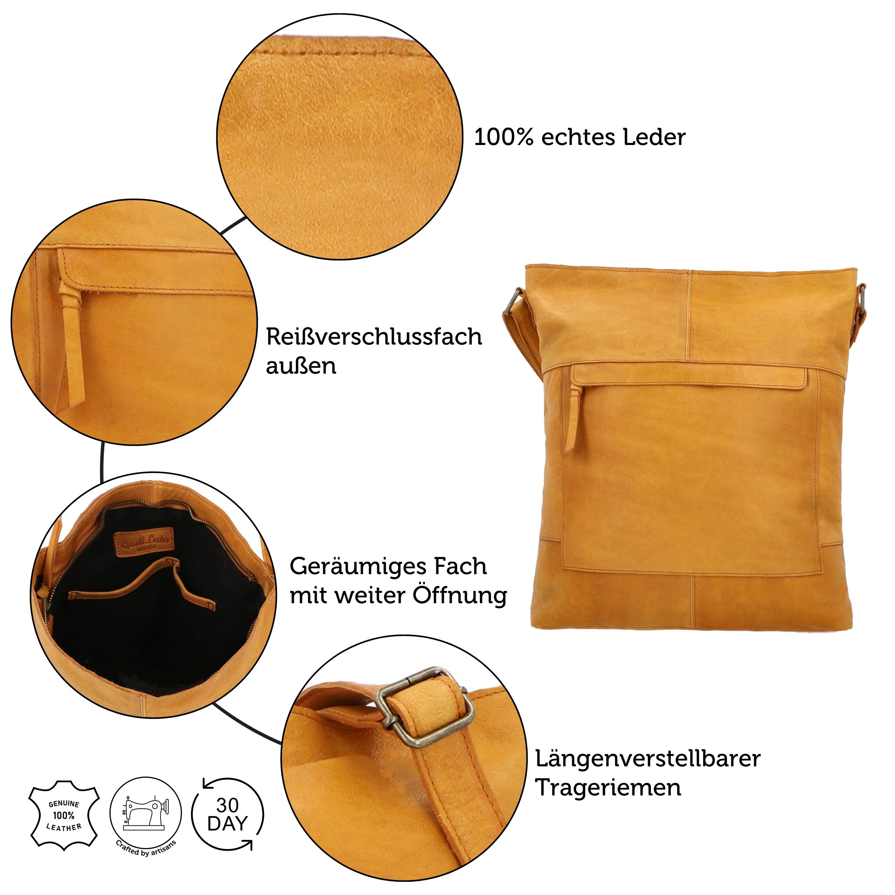 Gusti Leder Handtasche Gusti Leder Umhängetasche Maola (1-tlg)