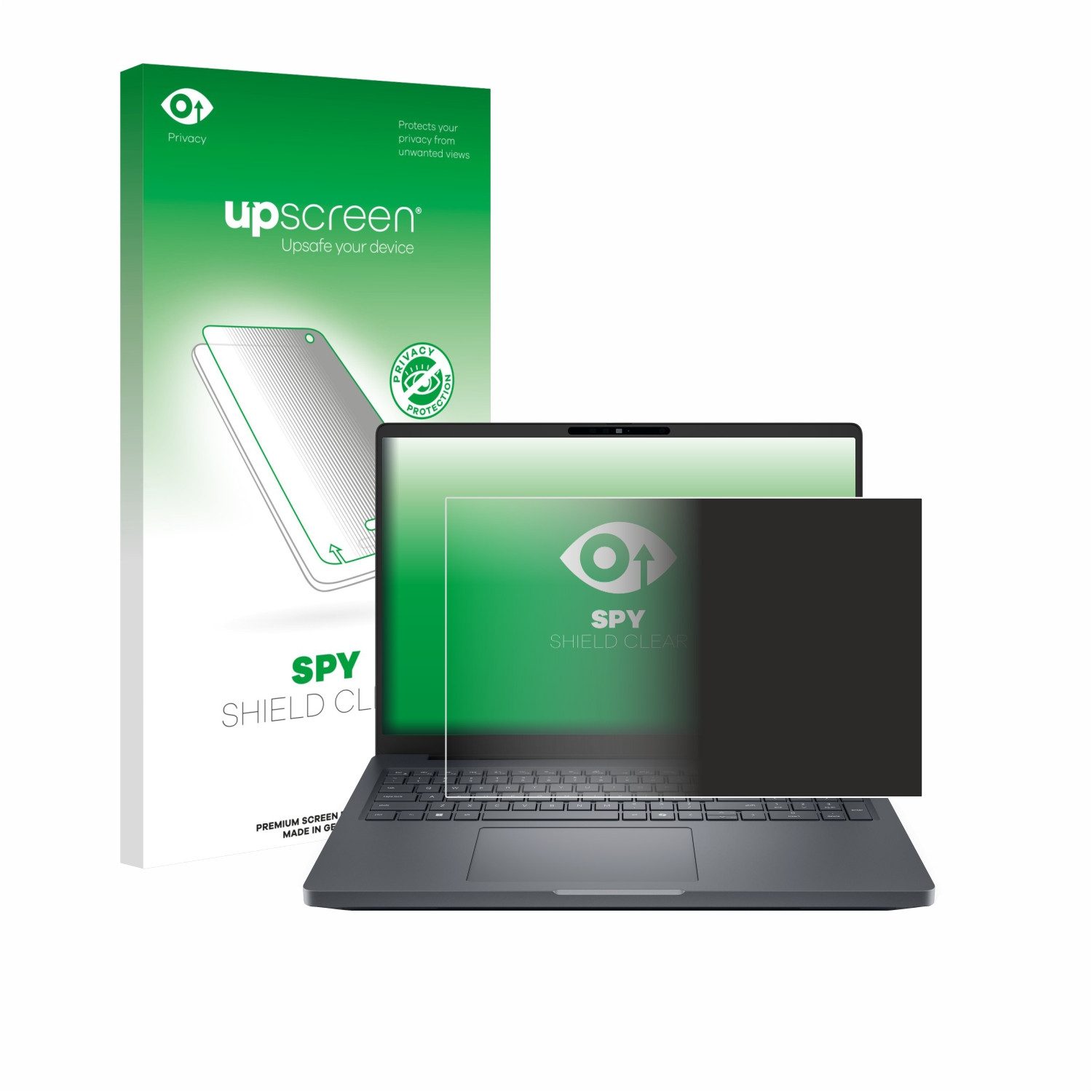 upscreen Displayschutzfolie Sichtschutzfolie für Dell Pro Max 16 Plus, Anti-Spy Privacy Sichtschutz Blickschutzfolie Blaulicht-Schutz