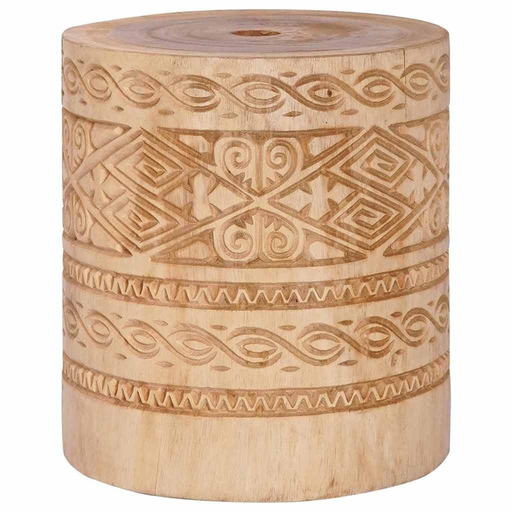 vidaXL Schirmhalter Sonnenschirmständer 28.05 kg Natur Massivholz Zylindrisch, 1 tlg.