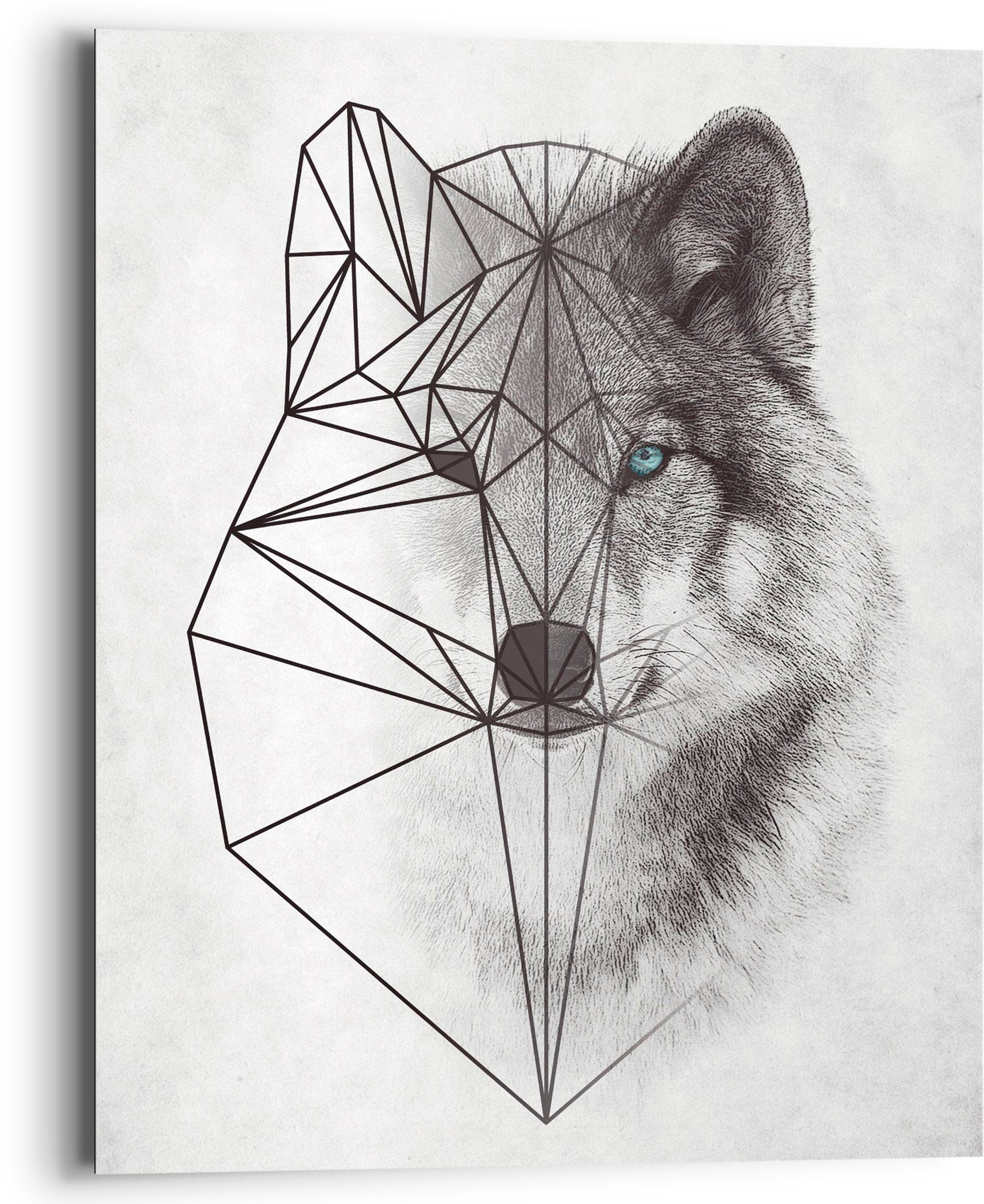Reinders! Holzbild Polygonic St) Wolf, (1