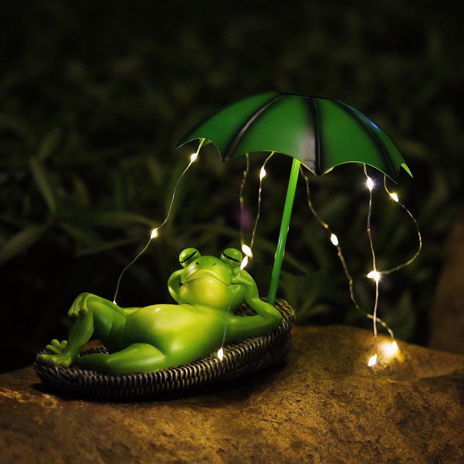 Skulptur Outdoor Solar Frosch Garten Dekoration Frosch Figurch Garten Statue
