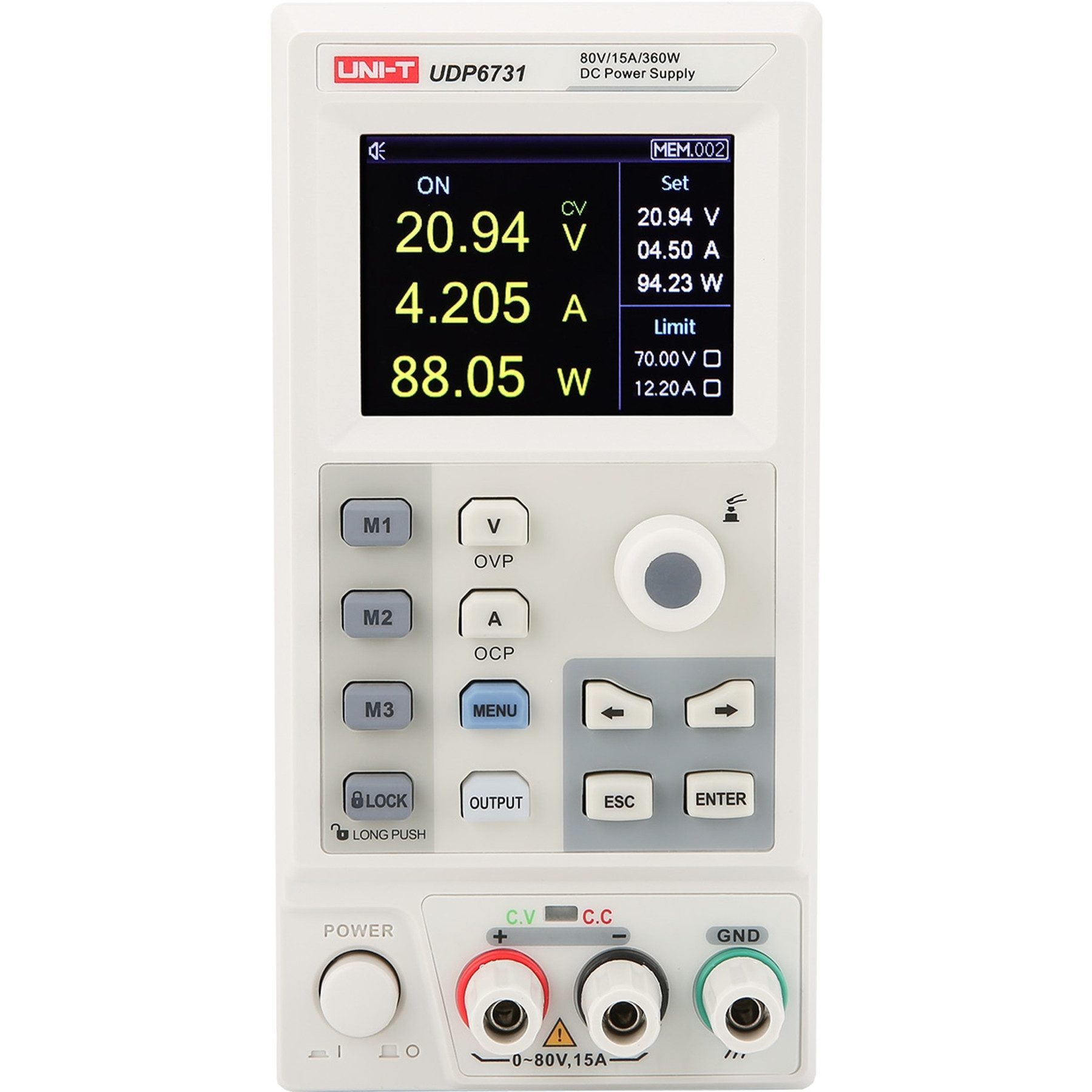 UNI-T UNI-T Labornetzteil, UDP6731, 1 Kanal, programmierbar, 360 W Labor-Netzteil