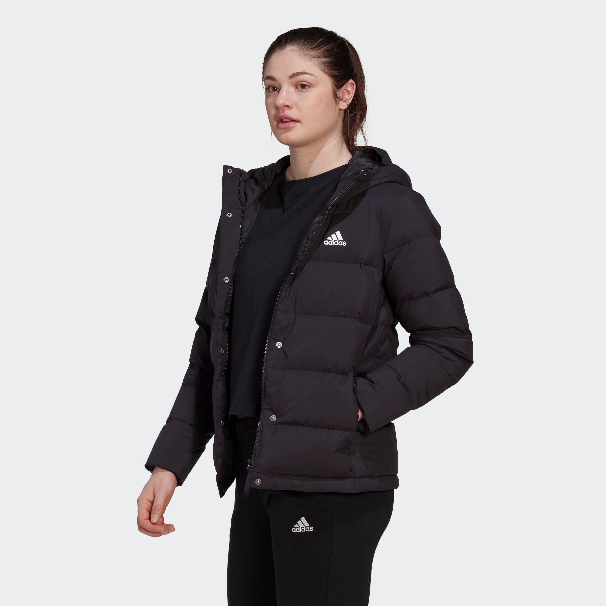 adidas Sportswear Outdoorjacke HELIONIC HOODED DAUNENJACKE