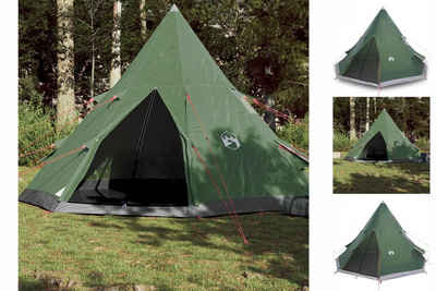 vidaXL Wurfzelt Campingzelt 4 Personen Grün 367x367x259 cm 185T Taft