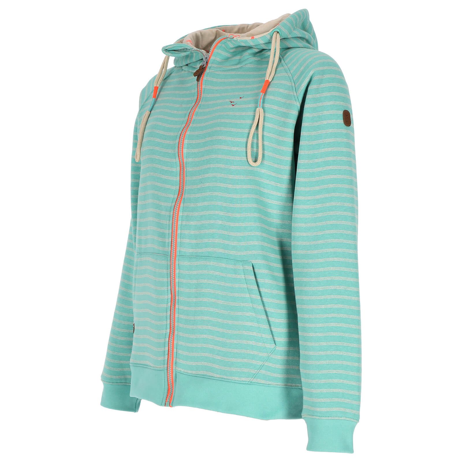 modAS Kapuzensweatjacke Damen Sweatjacke Streifen mit günstig online kaufen
