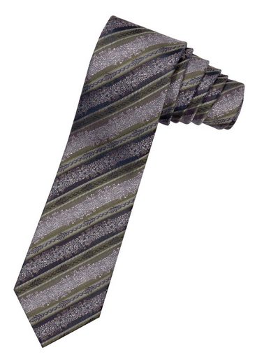 Moschen-Bayern Krawatte »Trachtenkrawatte Herren Krawatte Seidenkrawatte Herrenkrawatte 100% Seide Braun-Grün« edler Wiener Seiden-Jacquard