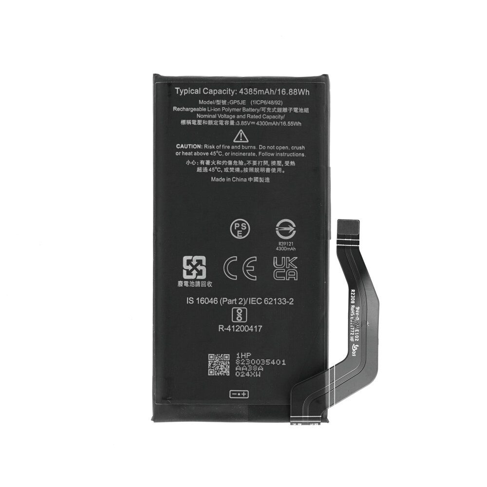 prio GP5JE Akku für Google Pixel 7a wie Original 4800mAh Batterie Ersatzakk Handy-Akku (1 St)