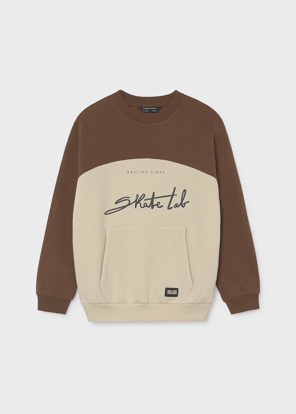 Mayoral Sweatshirt Sweatshirt mit Kontrastdetails für Teenager-Jungen (740396)