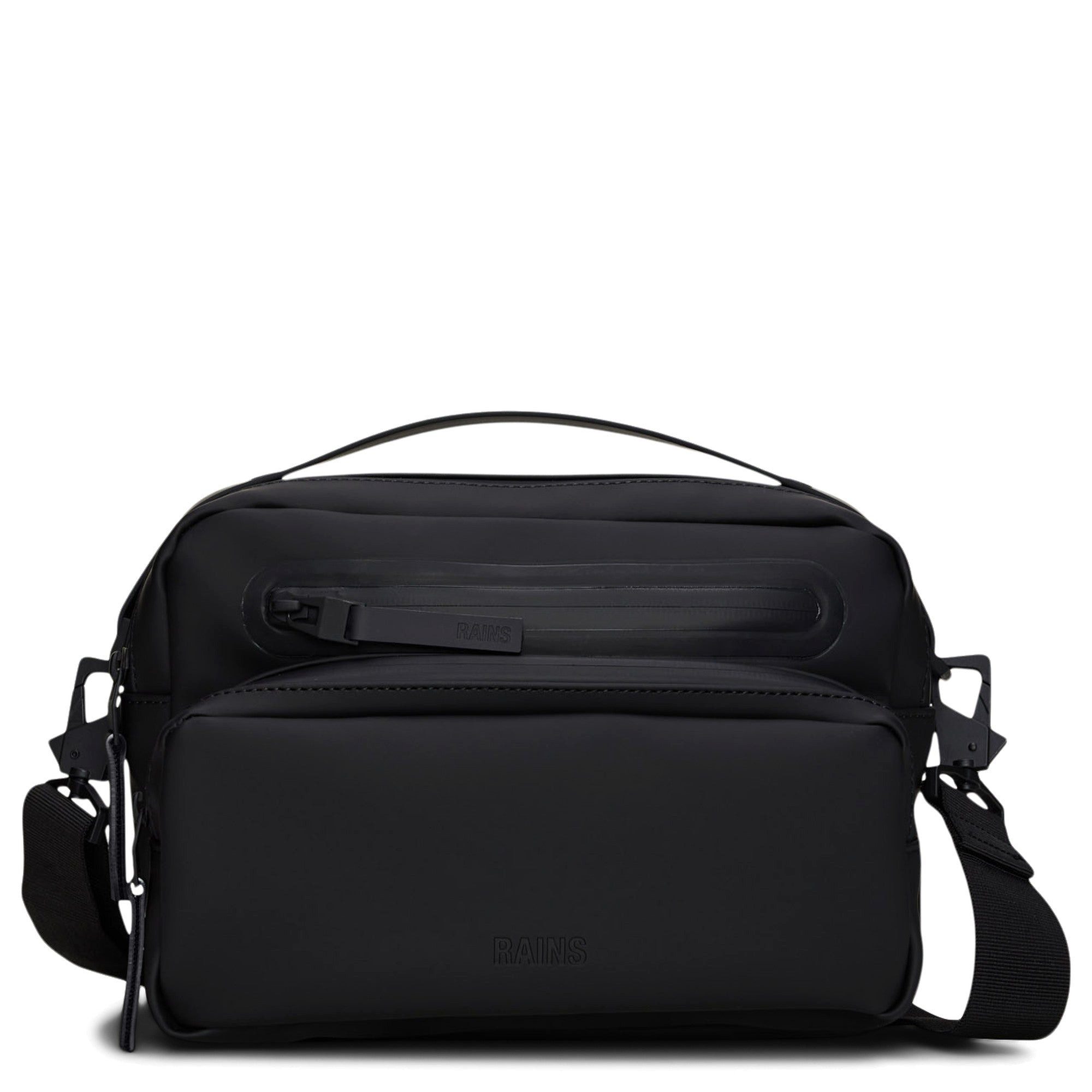 Rains Umhängetasche Cargo Box Bag - Umhängetasche 25 cm RFID (black)