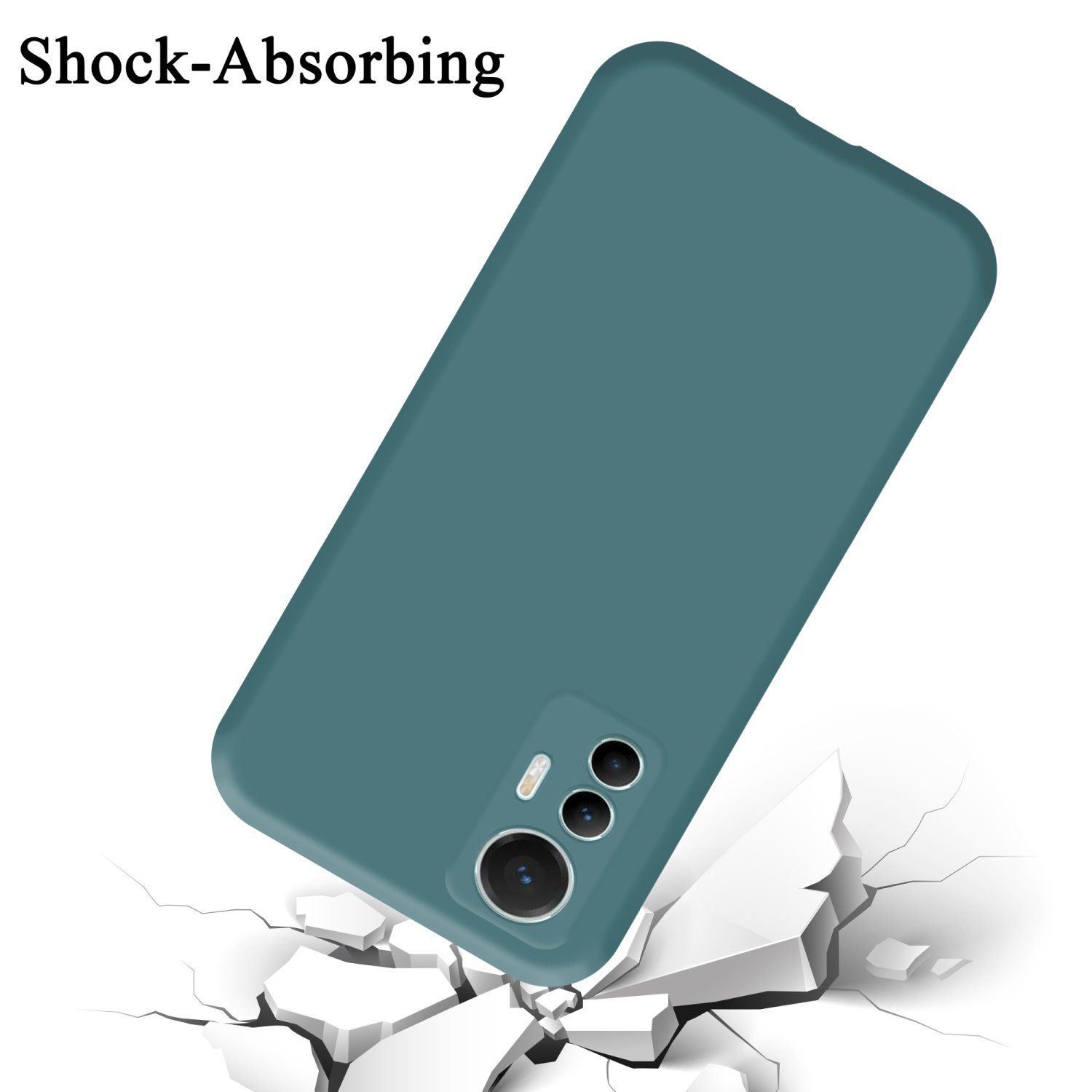 Cadorabo Handyhülle für Xiaomi 12 LITE Hülle Xiaomi 12 LITE, Flexible Hülle TPU Silikon Schutzhülle Back Cover Case