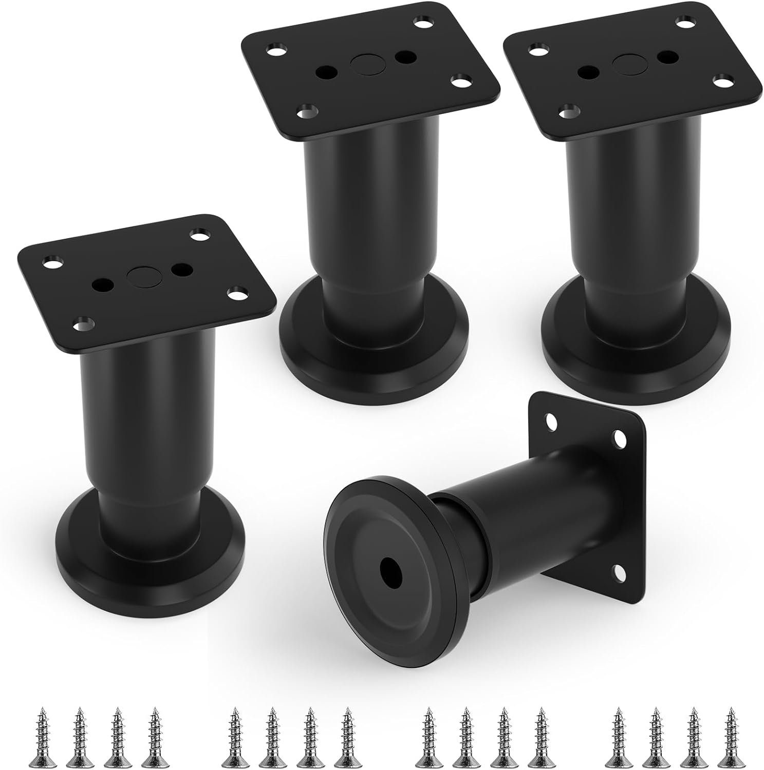Möbelfuß Design-Möbelfüße, Tischbeine 4er Set, höhenverstellbar