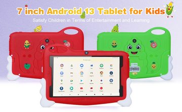 C idea Tablet (7", 32 GB, Android 13, 4G, Kinder Tablet Mit Kid-Proof Fall Vorinstalliert Iwawa Für Baby Jungen)