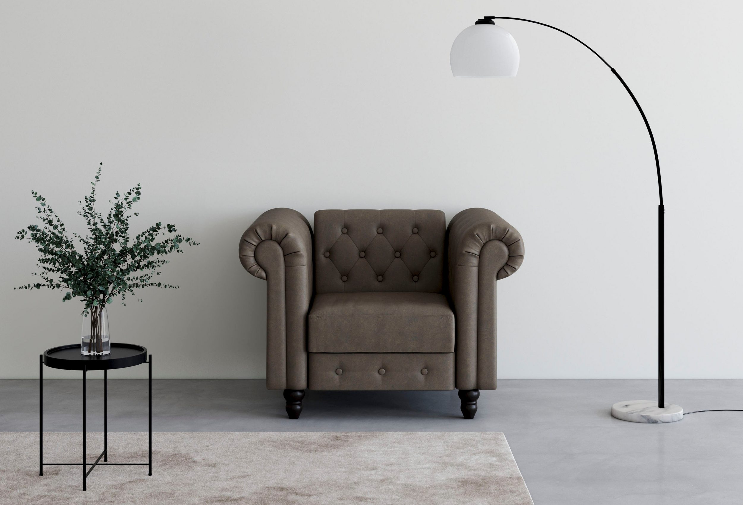 DOREL HOME Chesterfield-Sessel FELIX - Eirnichtungsbeispiel