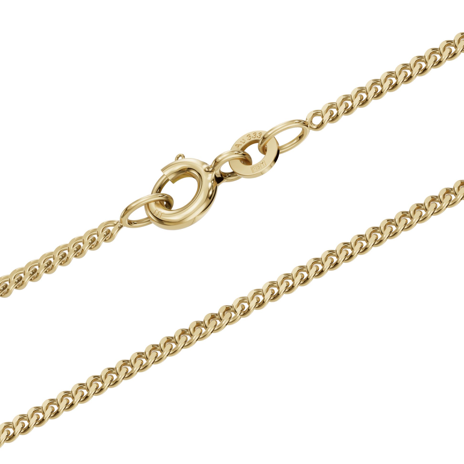 HOPLO Panzerkette Goldkette Panzerkette Halskette Breite 1,7 mm 36 cm 333-8 günstig online kaufen