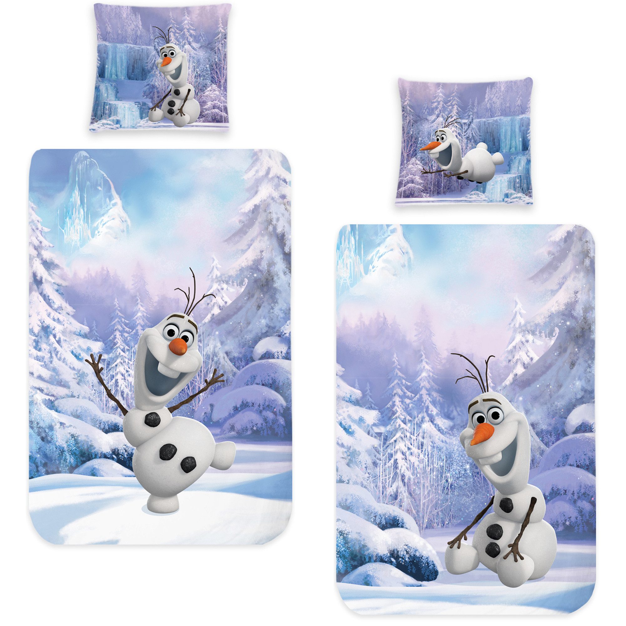 BERONAGE Kinderbettwäsche Frozen Die Eiskönigin Olaf Der Schneemann Bettwäs günstig online kaufen