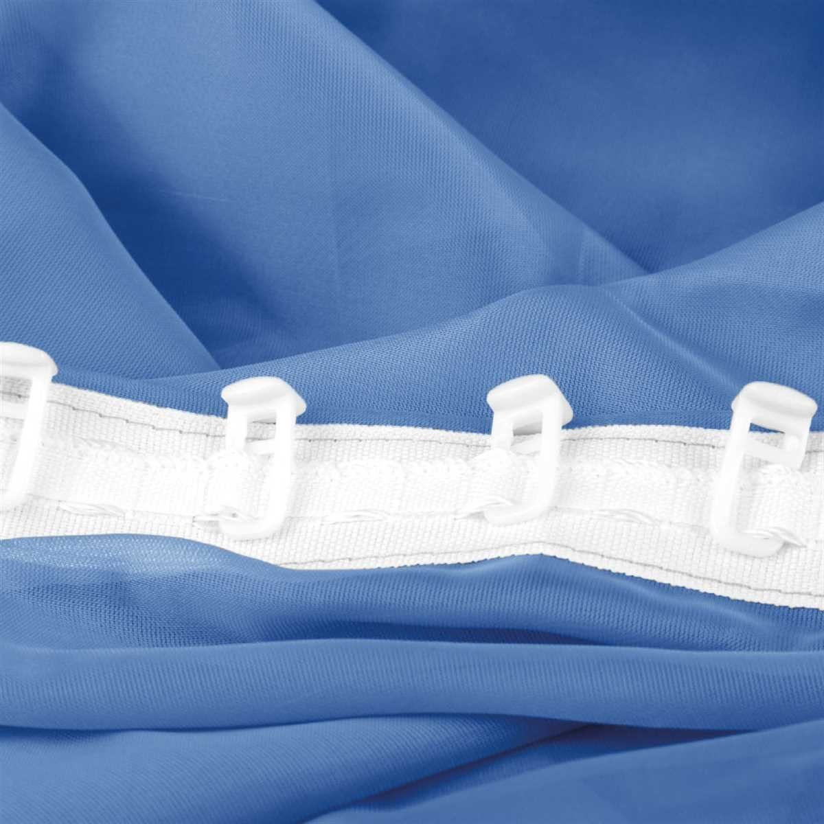 Blau Kräuselband (2 transparent, St), Dekoschals (2 Voile, Vorhang, mit Universalband) Gardinenset "Transparent" Bestlivings,