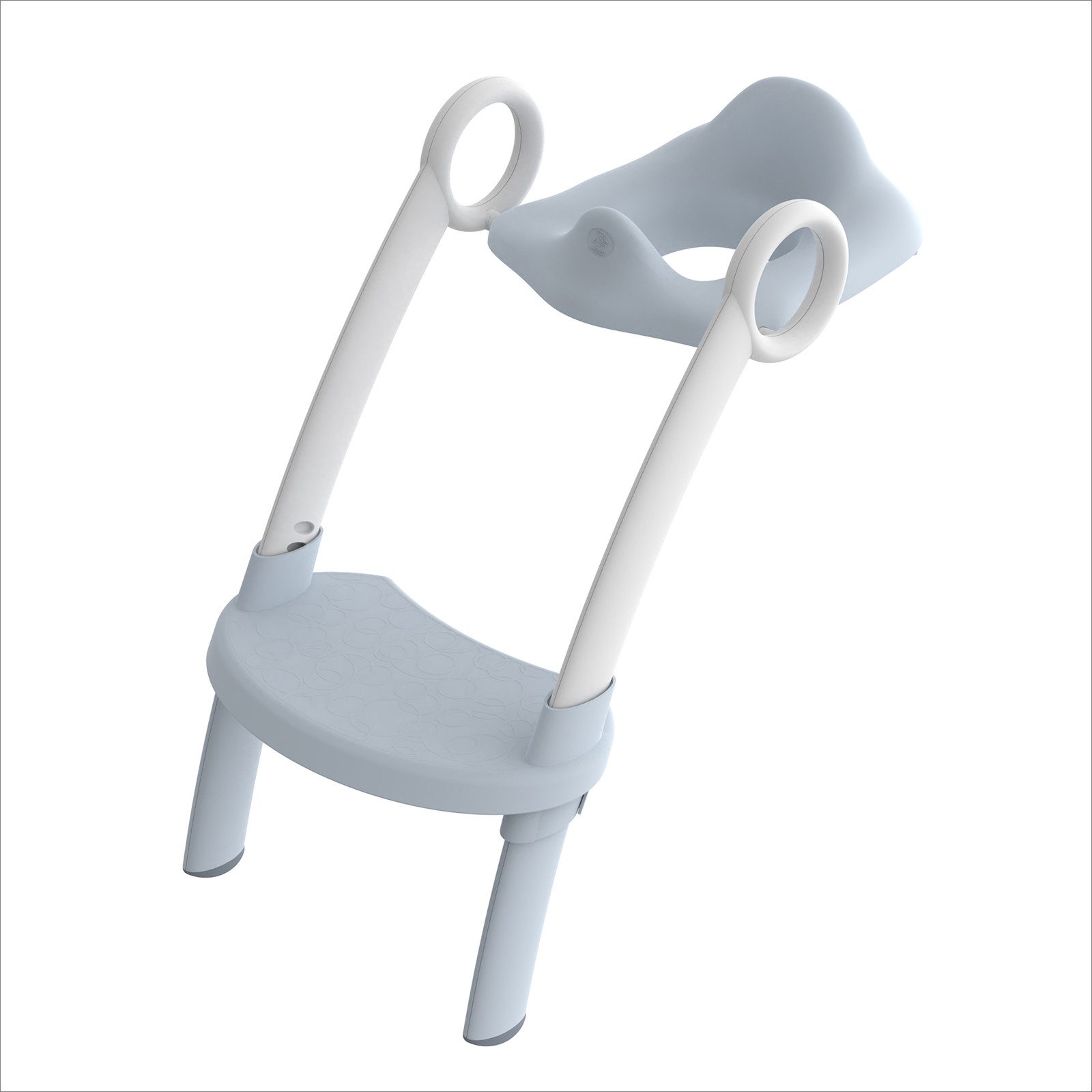 Rotho Babydesign Toilettentrainer TOP XTRA WC-Hilfe für Kinder– 2-in-1 WC-Sitz mit Leiter, Ergonomischer Lehne, höhenverstellbar & klappbar mit Griffen