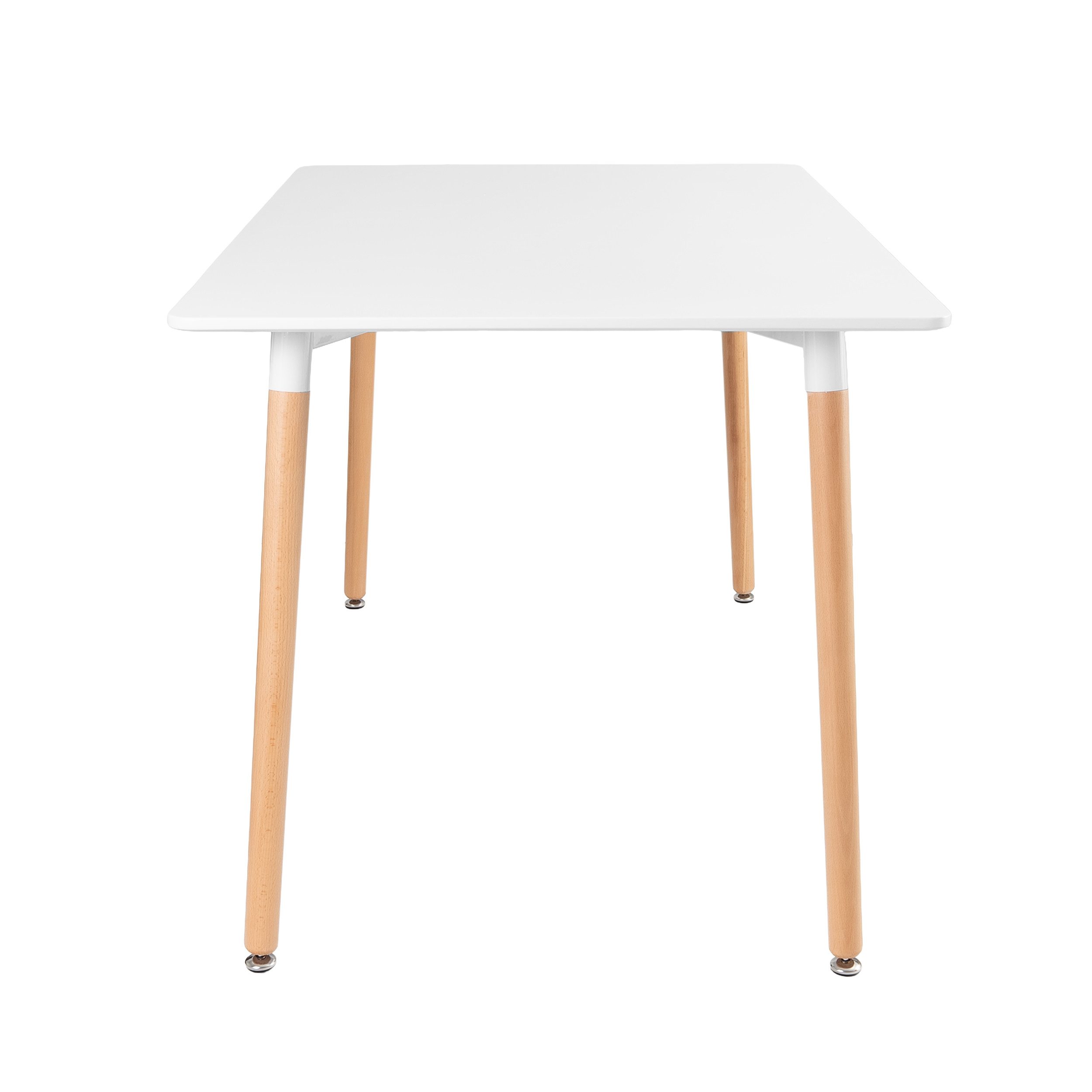 Furnify Esstisch ISLA Tisch 120 × 80 cm Skandinavischer Esszimmertisch (Esstisch), mit Holzbeinen