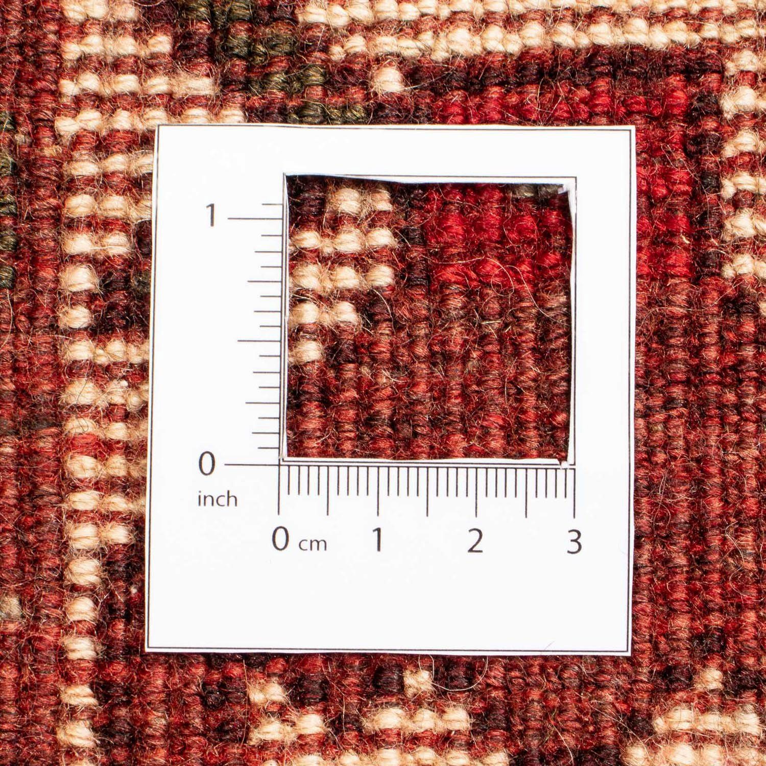 Höhe: Medaillon mit mm, scuro morgenland, Rosso 320 Unikat rechteckig, cm, x Wollteppich Shiraz Zertifikat 10 230