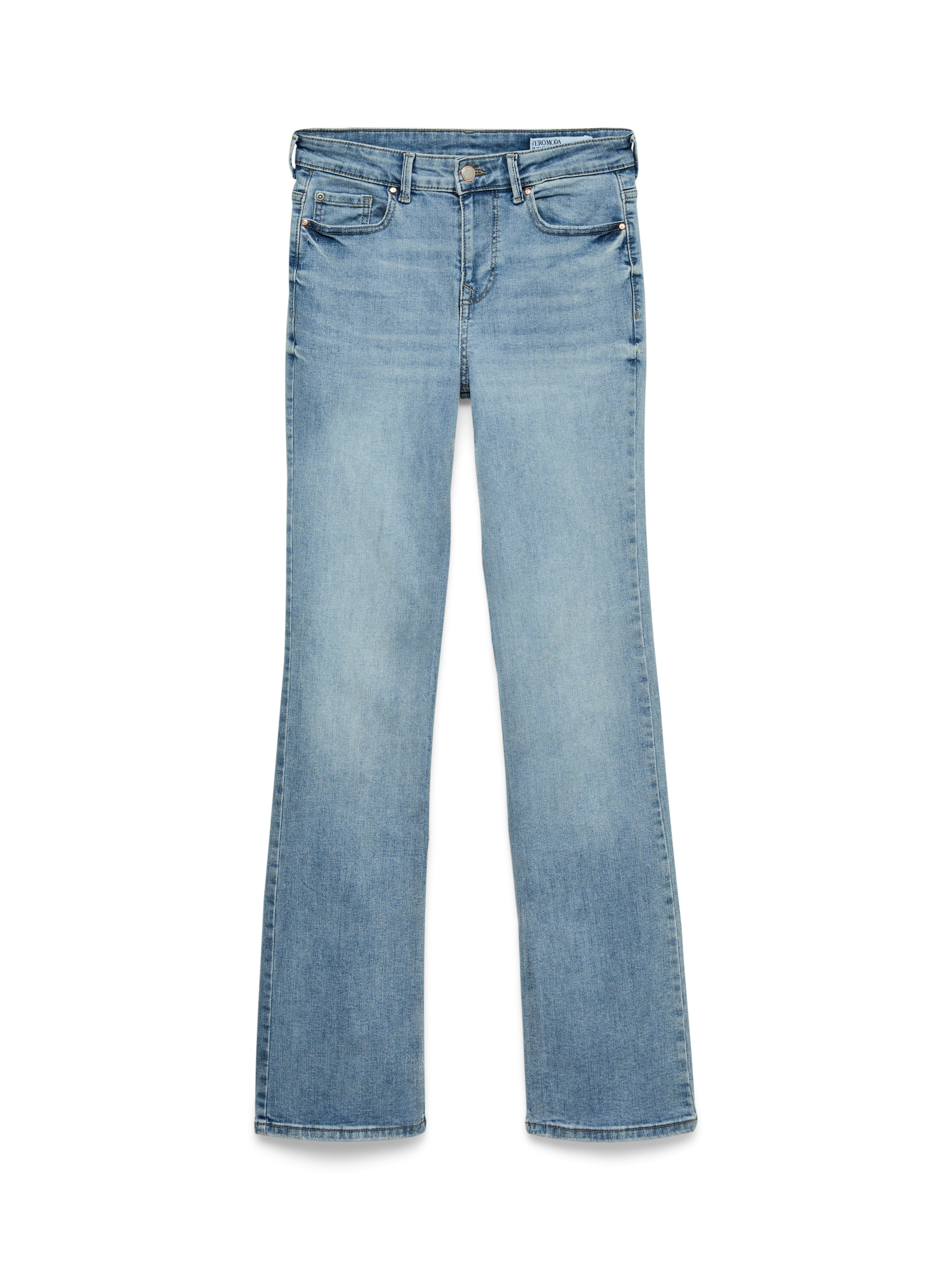 Vero Moda Bootcut-Jeans VMFLASH MR FLARED POCKET JNS RA3043 NOOS