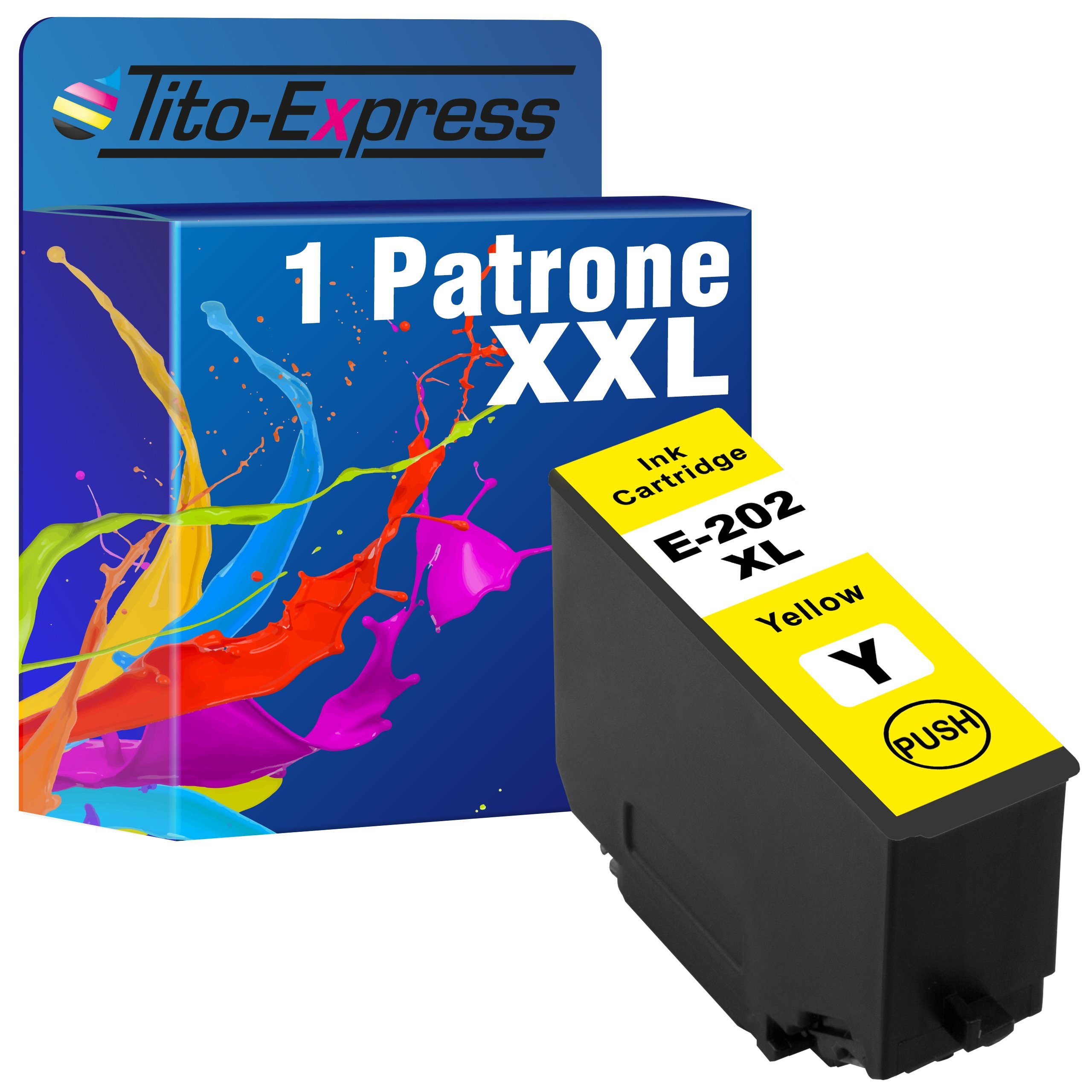 Tito-Express ersetzt Epson 202 XL 202XL Yellow Tintenpatrone (für Expression Premium XP-6100 XP-6000 XP-6105 XP-6001 XP-6005)