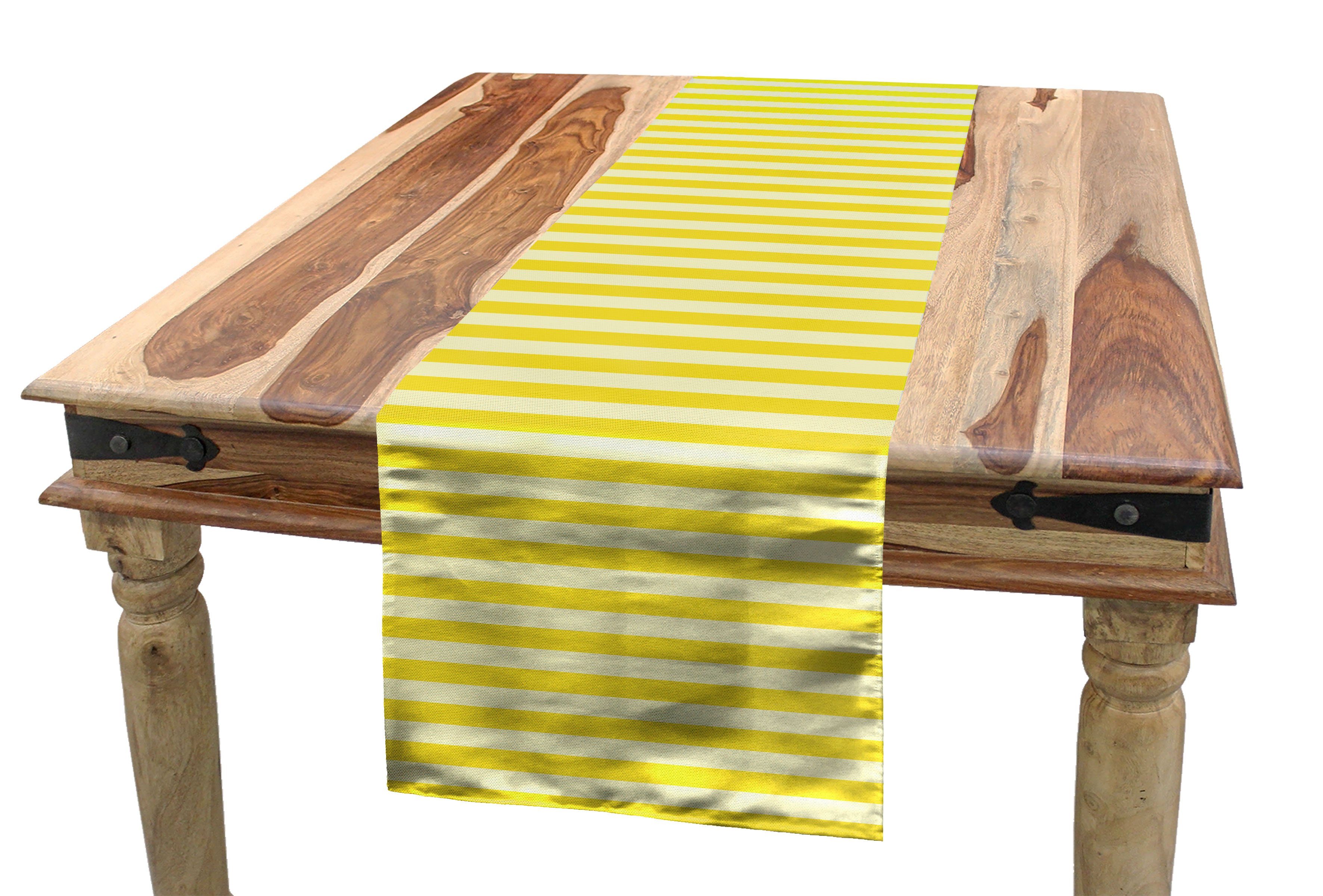 Abakuhaus Tischläufer Esszimmer Küche Rechteckiger Dekorativer Tischläufer, Streifen Einfacher Sommer Inspired Bild
