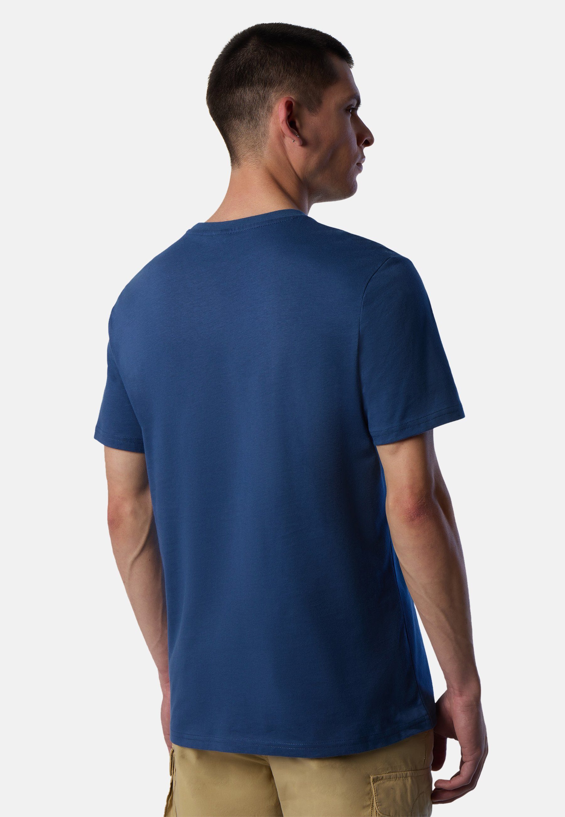 T-Shirt DARK Brusttasche T-Shirt BLUE mit North Sonstiges Sails