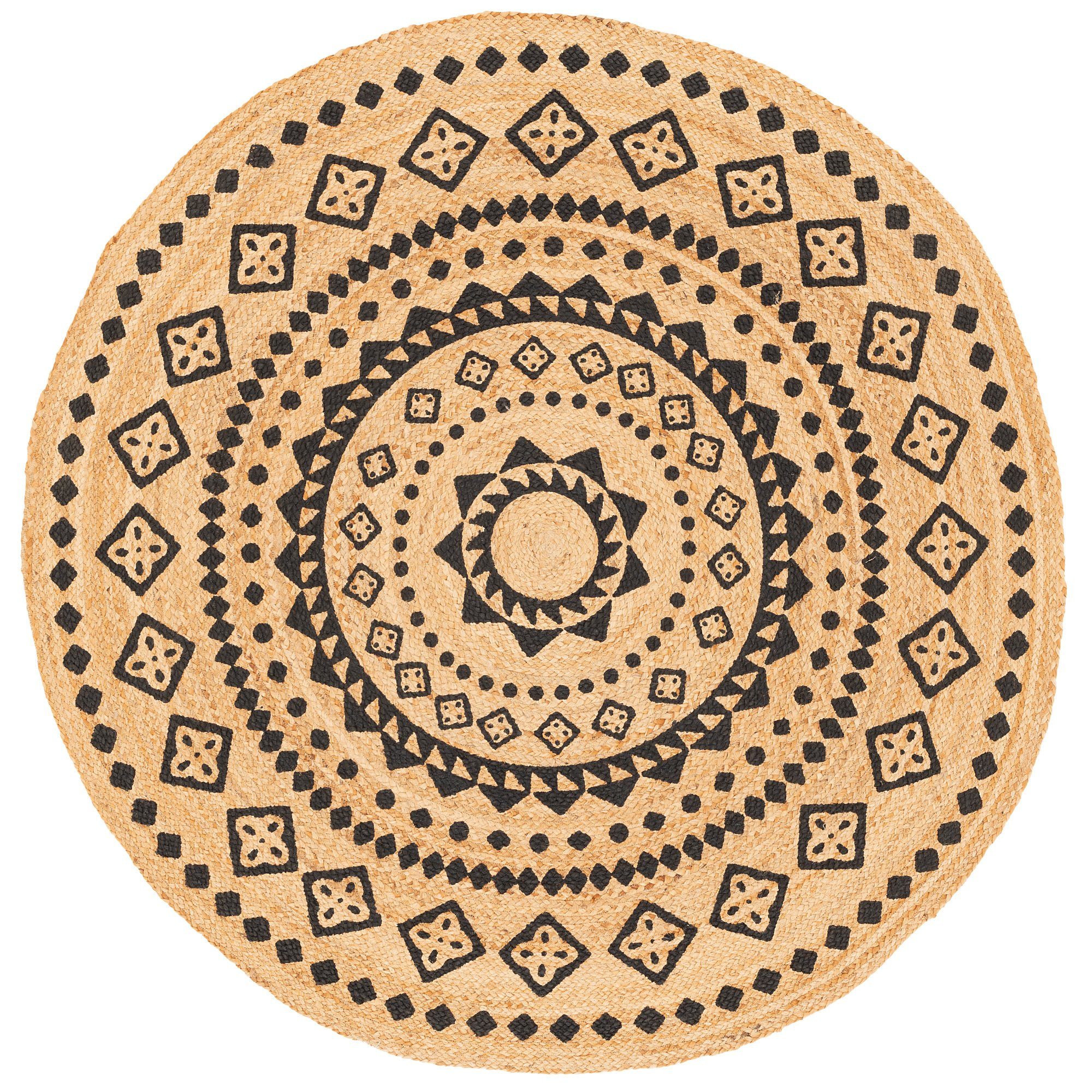 Pergamon Sisalteppich Naturfaser Teppich Jute Salsa Ethno Rund, Rund, Höhe: 8 mm – Bild 2 von 5