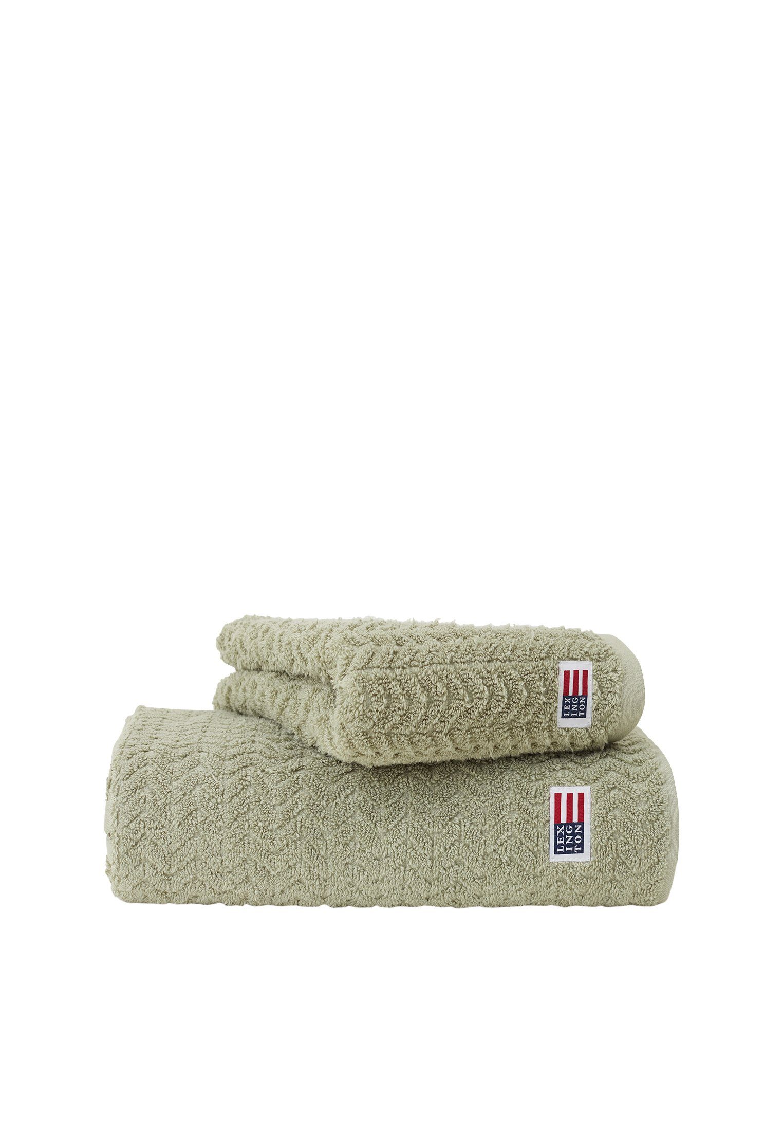 Cotton/Lyocell green Structured Lexington vintage Terry Towel Handtuch