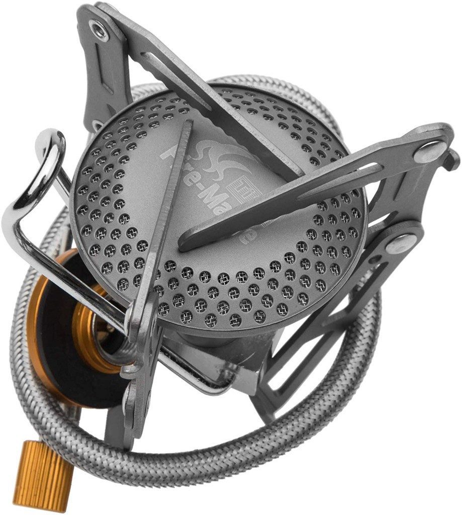 FireMaple Gaskocher Titan ultraleicht – Kompakter Camping- & Trekkingkocher, (Packung), Ultraleicht, freistehend, wintertauglich