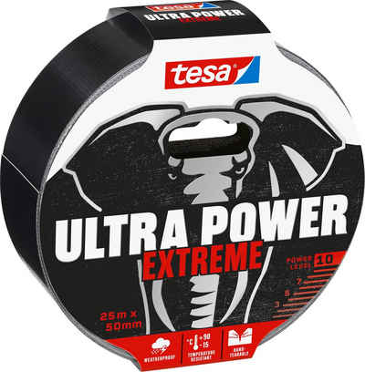tesa Klebeband ULTRA POWER EXTREME Reparaturband (Packung, 1-St) selbstverschweißendes Isolierband - besonders robust - schwarz