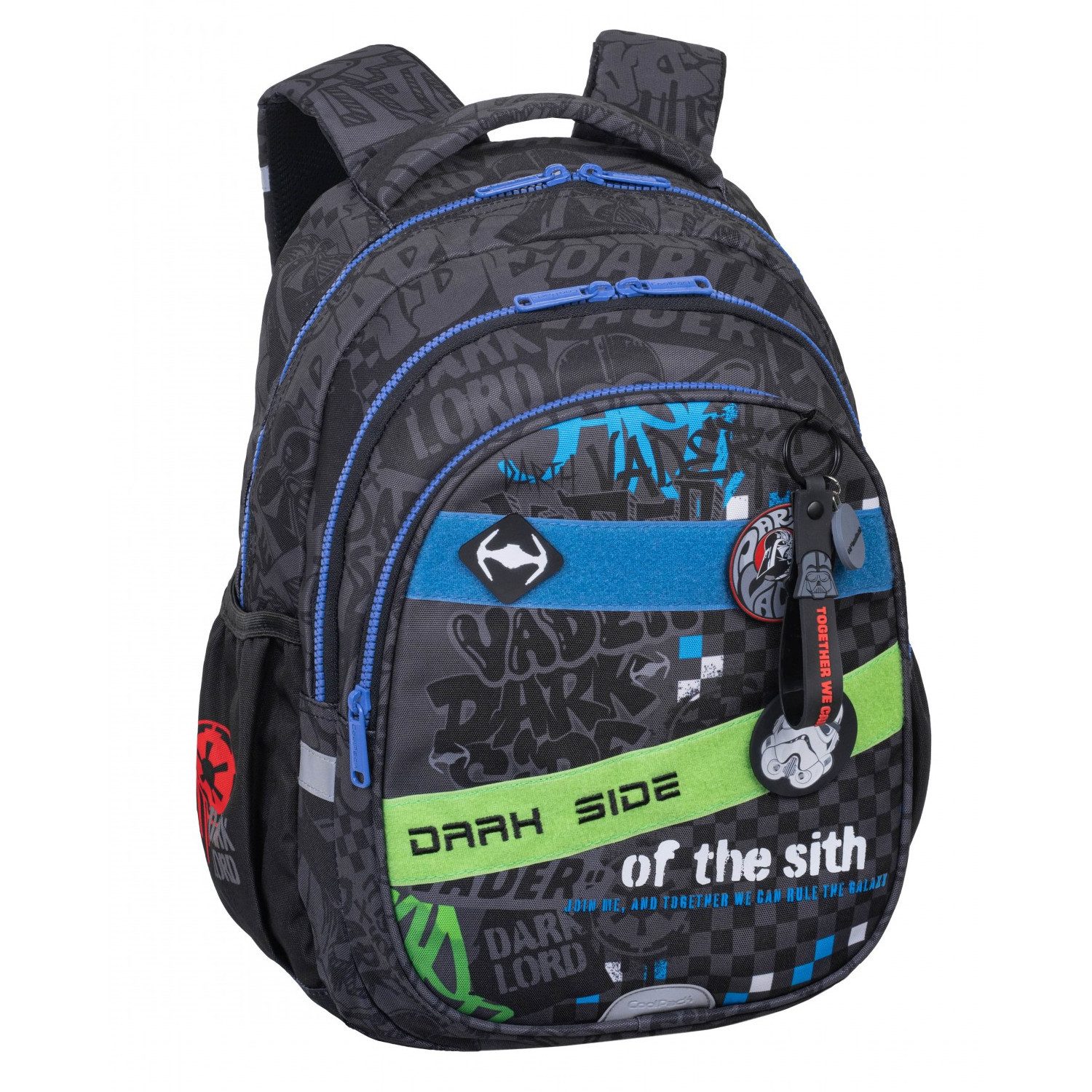 CoolPack Schulrucksack Star Wars Schulset: Rucksack und Federmäppchen, 3-Kammer-Rucksack „Jerry“ (15), Federtasche mit Zubehör