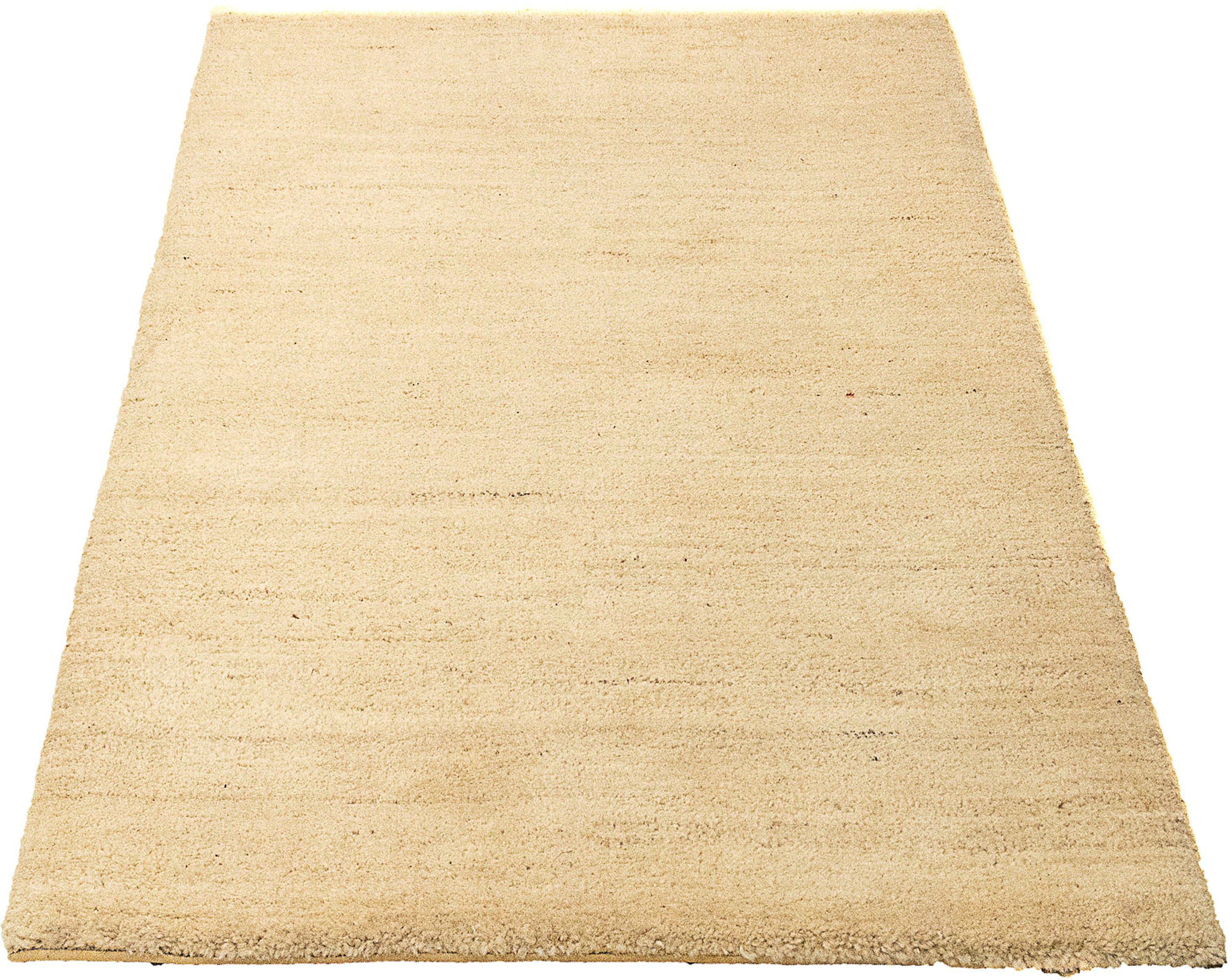 beige, mm, x Indus Wollteppich mit Handgeknüpft, morgenland, 78 Zertifikat cm - rechteckig, Höhe: 18 Gabbeh 126 - Einzelstück Wohnzimmer, -