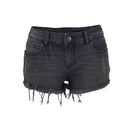 Buffalo Jeanshotpants mit Fransen am Saum, Shorts aus elastischer Baumwolle