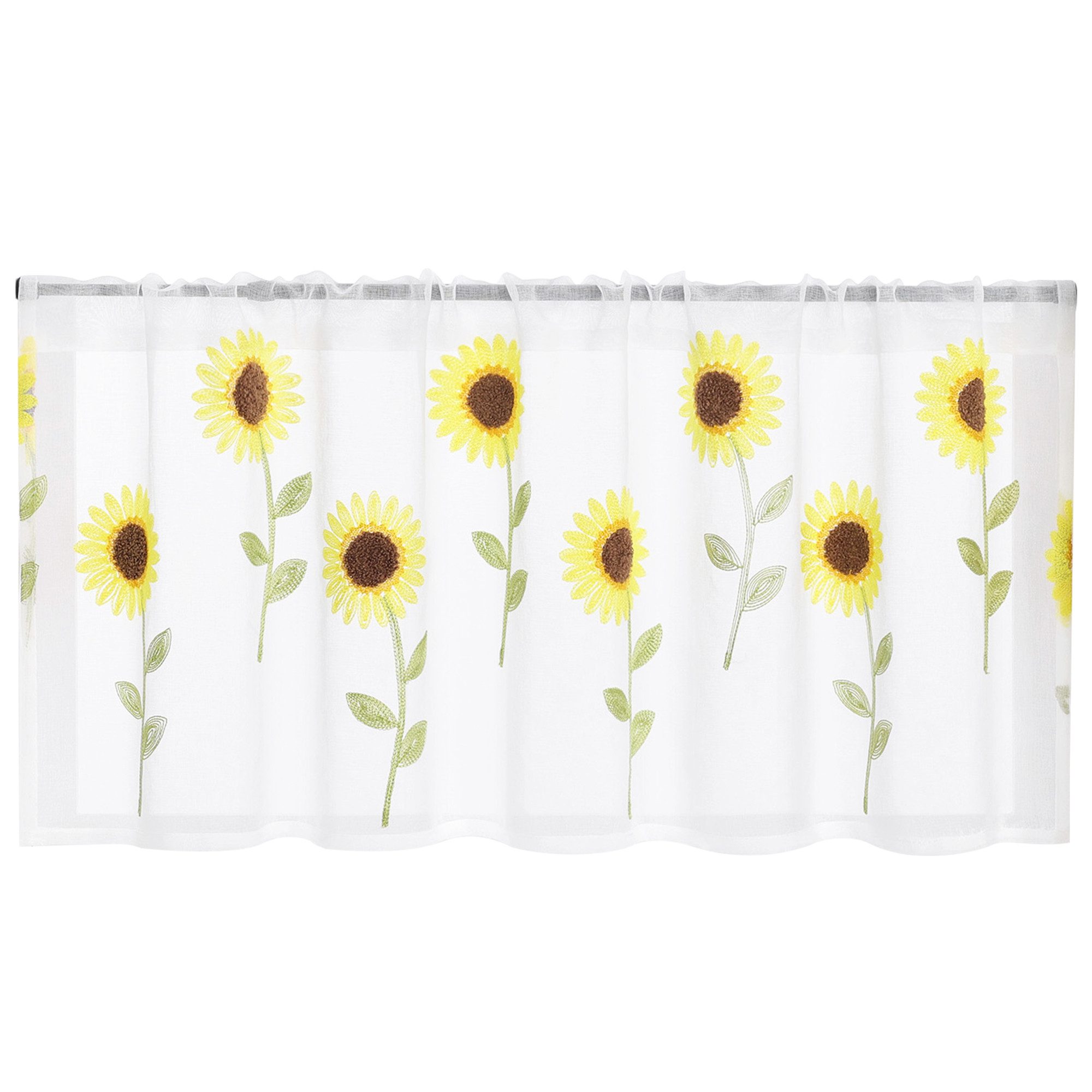 Joyswahl Scheibengardine (1 St), Stangendurchzug, Bistrogardinen mit Sonnen günstig online kaufen