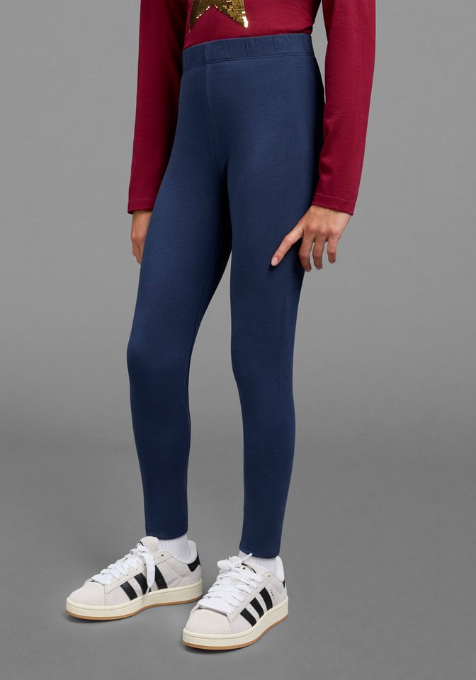 KIDSWORLD Leggings Basic Leggings für Mädchen Must Have Basic-Leggings aus Baumwollstretch