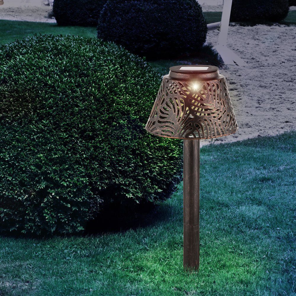 Globo LED Lampe Terrassen Steck Garten fest Tisch Solar Leuchte verbaut, Solarleuchte, LED LED-Leuchtmittel Weg