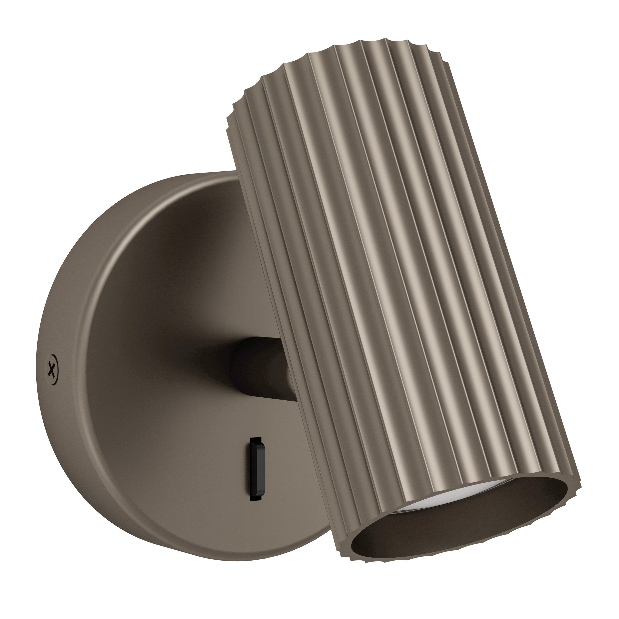 EGLO Wandleuchte PORTILLO Wandlampe - Alu, Stahl - GU10 - 1X5W - IP20, Ein-/Ausschalter, ohne Leuchtmittel, Wandstrahler, Wandspot, Wohnzimmer, Flur, L10,5 x H11 x AL12,5 cm