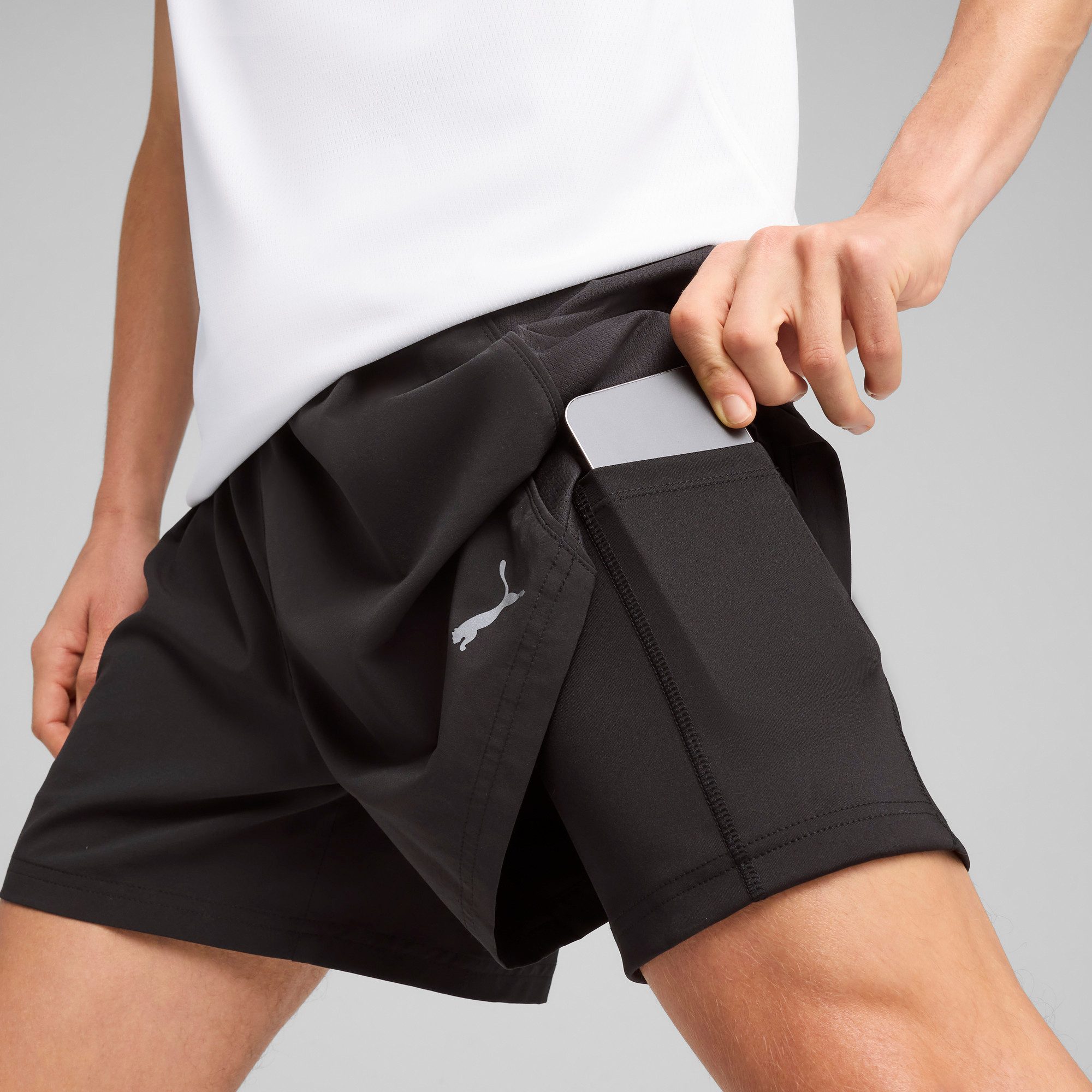 PUMA Laufshorts M RUN VELOCITY 2IN1 SHORT für Training, atmungsaktiv, mit DryCELL Technologie