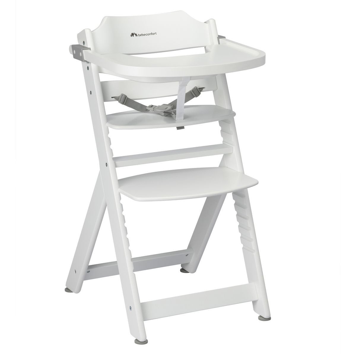 Bebeconfort Hochstuhl Timba - White, Mitwachsender Holz Baby Kinderhochstuh günstig online kaufen